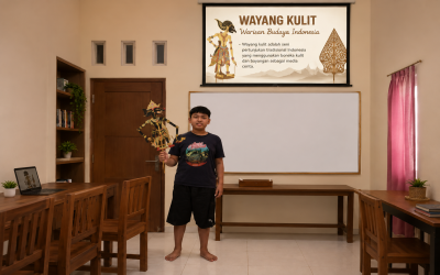 Dalang Cilik Theodore Hinca Berhasil Membuat Presentasi Canva tentang Wayang Indonesia