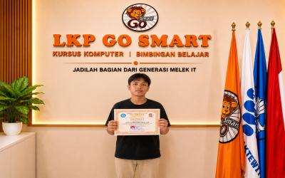 Selamat! Kak Ataya Fikri Rizqullah Resmi Menyelesaikan Kursus Komputer di LKP Go Smart