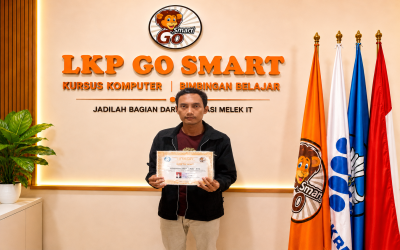 Selamat! Mohammad Setyo Raharto Resmi Menyelesaikan Kursus Komputer Microsoft Office di LKP Go Smart
