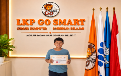 Selamat! Theodore Ishak Hinca Makienggung dari Borobudur Berhasil Menyelesaikan Kursus Komputer Microsoft Office di LKP Go Smart